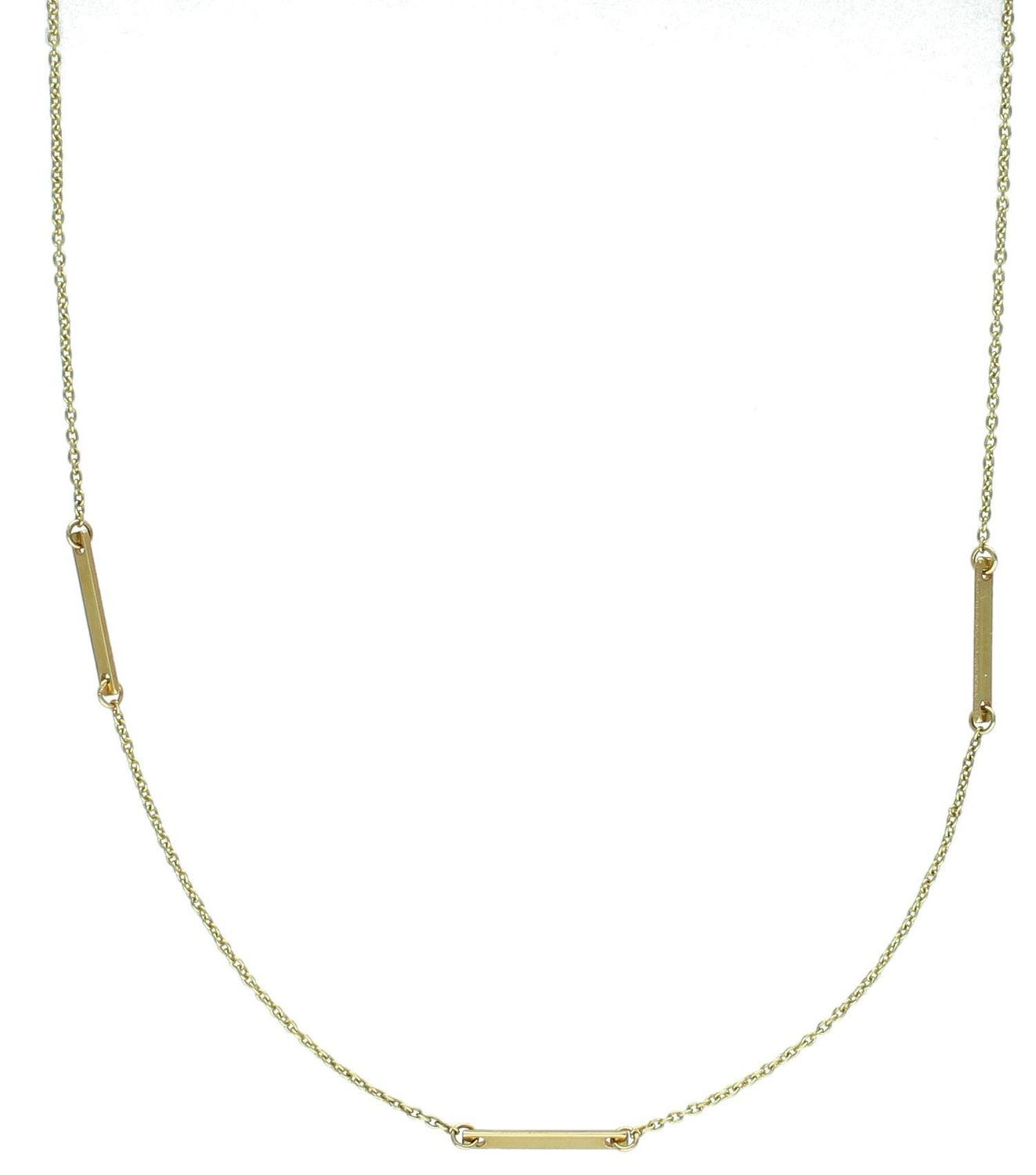 Złoty naszyjnik celebrytka 585 łańcuszek z pałeczkami GR Z16 💎 Złoty naszyjnik celebrytka o delikatnym łańcuszku z ozdobnymi pałeczkami 💎 Ciekawy motyw łańcuszka 💎 1.jpg